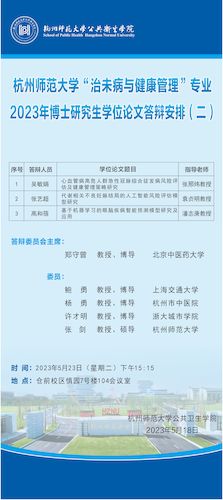 公卫学院答辩海报1